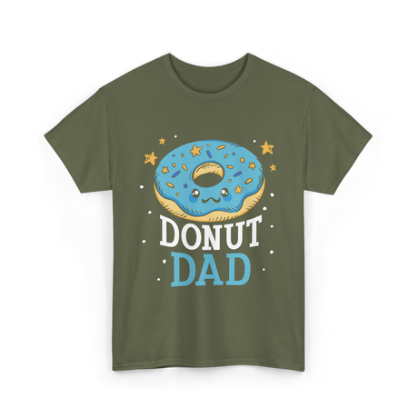 Donut Dad Donuts Father T-Shirt - Military Green