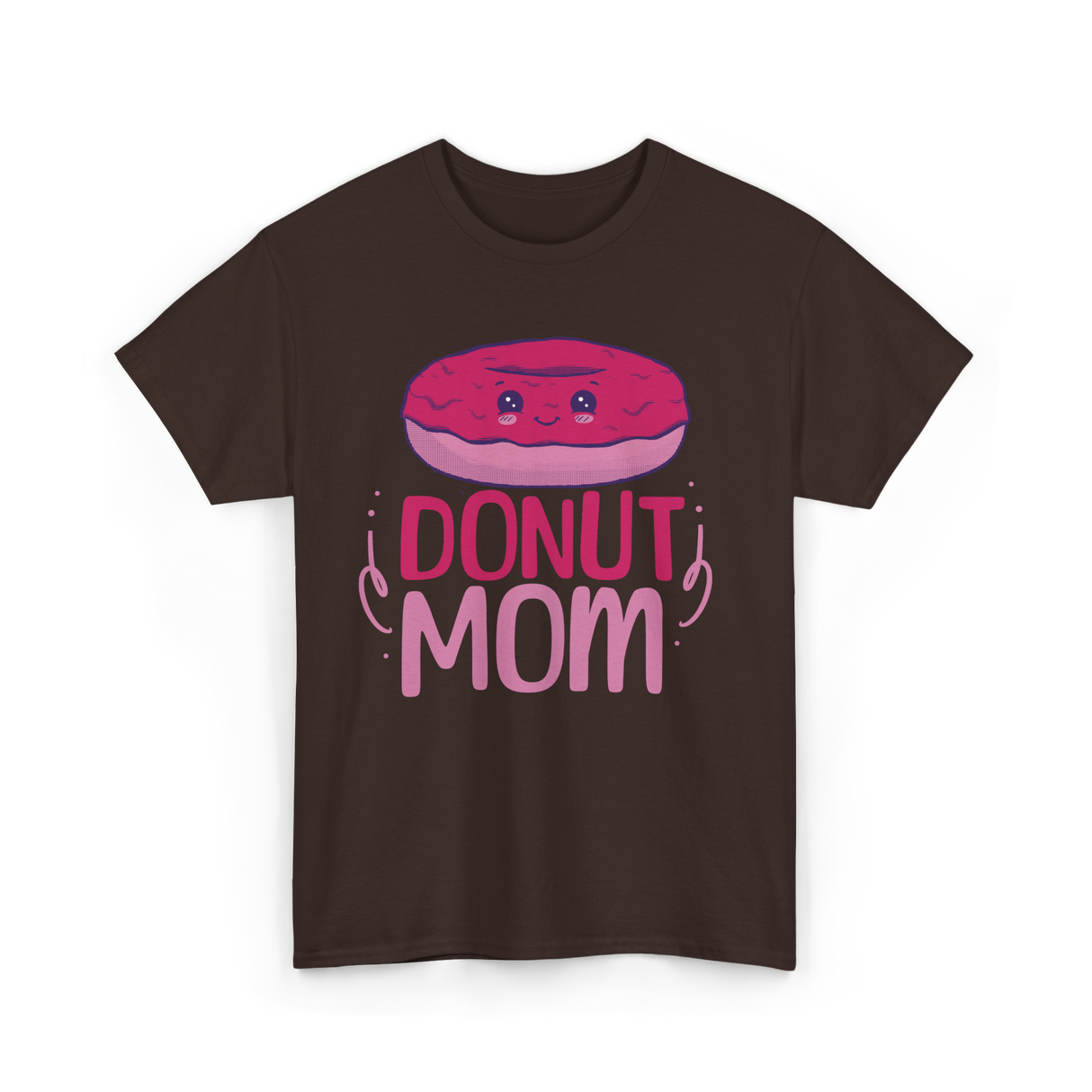 Donut Mom Donuts Mama T-Shirt - Dark Chocolate