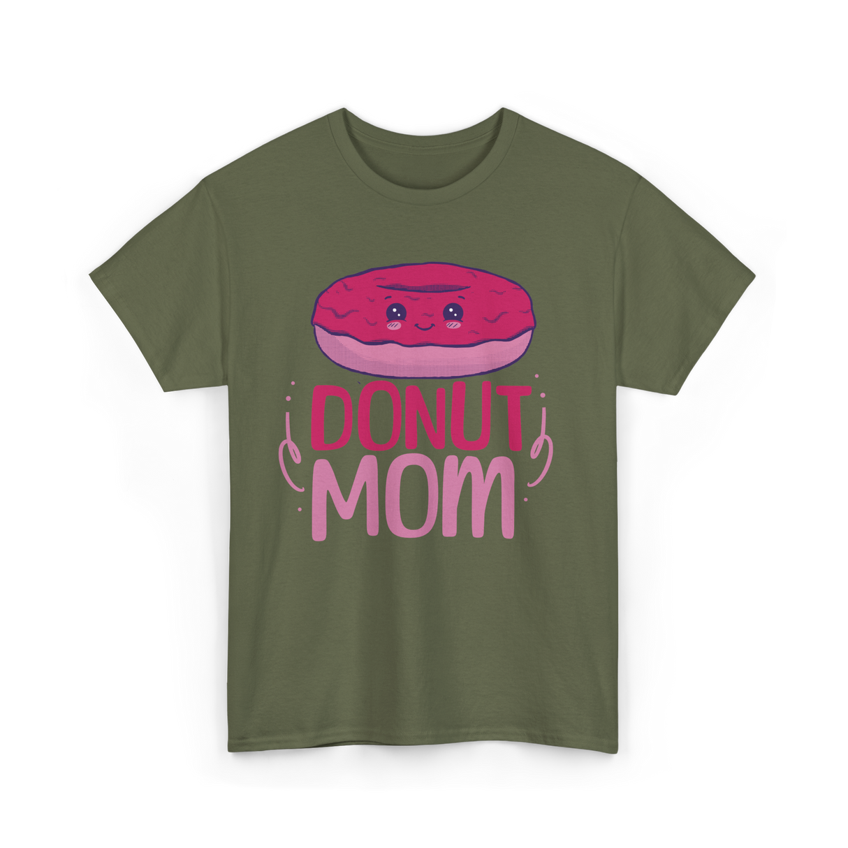 Donut Mom Donuts Mama T-Shirt - Military Green