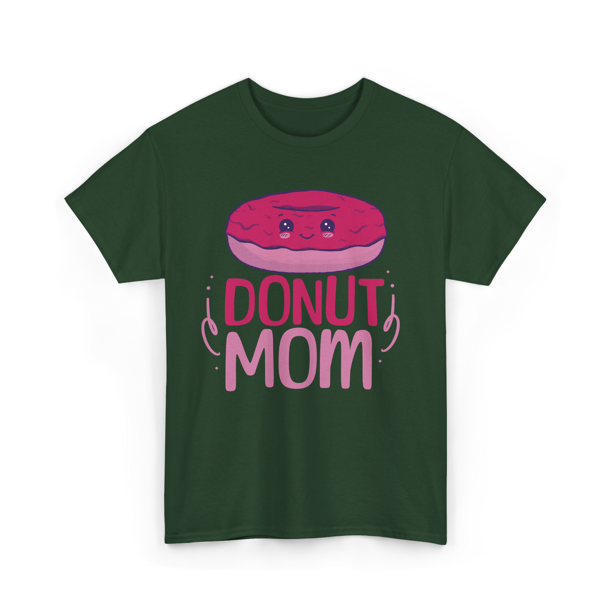 Donut Mom Donuts Mama T-Shirt - Forest Green