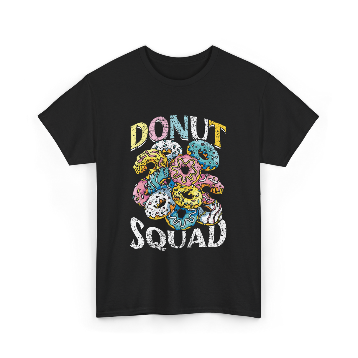 Donut Squad Donuts Dessert Lovers T-Shirt - Black