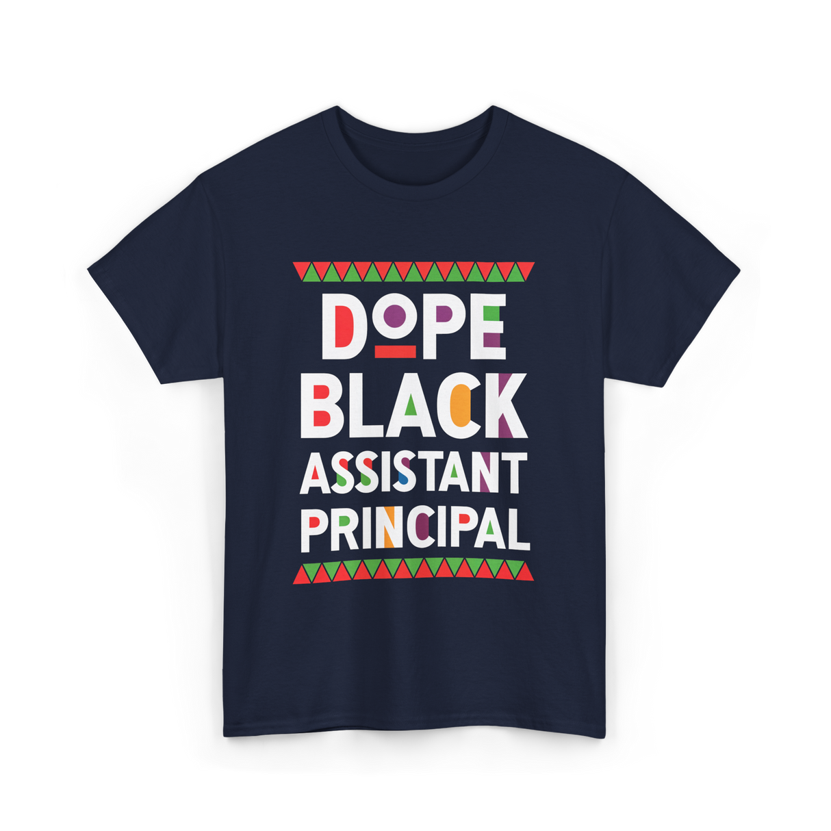 Dope Black Assistant Principal Education T-Shirt - Navy