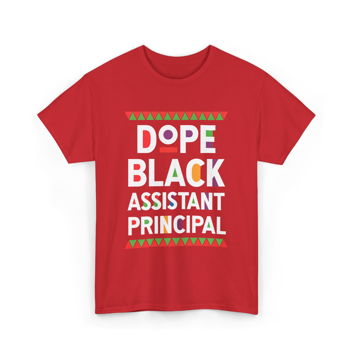 Dope Black Assistant Principal Education T-Shirt - Red