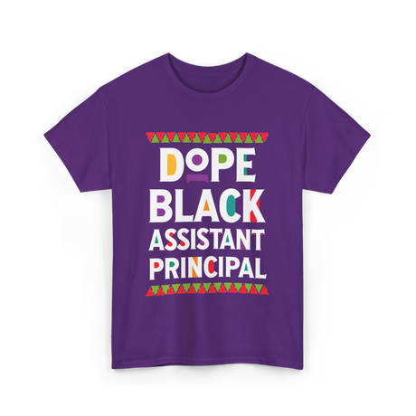 Dope Black Assistant Principal T-Shirt - Purple