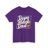 Dope Black Dad African Pride T-Shirt - Purple