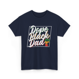 Dope Black Dad African Pride T-Shirt - Navy