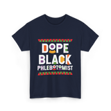 Dope Black Phlebotomist Black T-Shirt - Navy