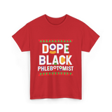 Dope Black Phlebotomist Black T-Shirt - Red