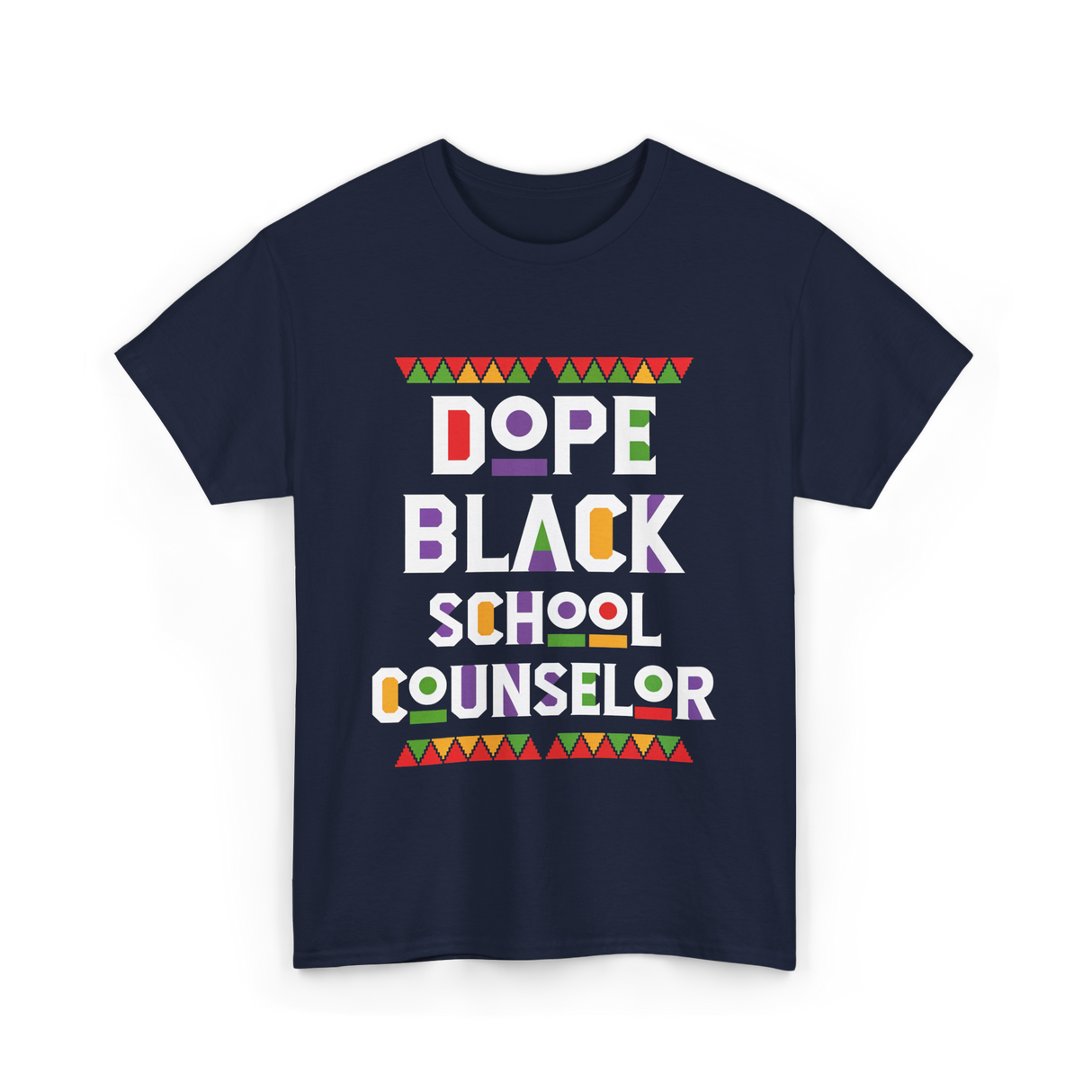 Dope Black School Counselor T-Shirt - Navy