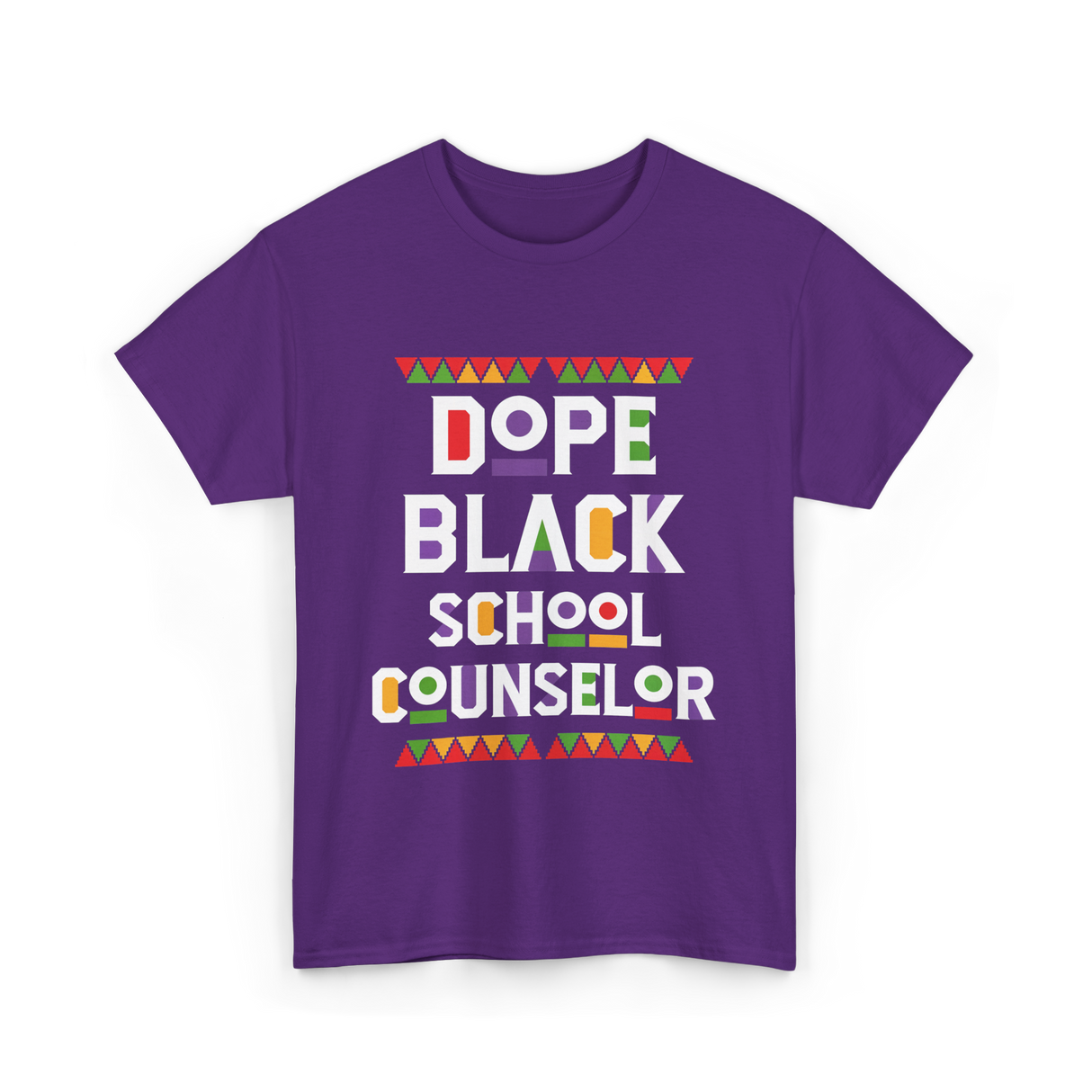 Dope Black School Counselor T-Shirt - Purple