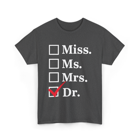 Dr Checkbox Doctor Female T-Shirt - Dark Heather