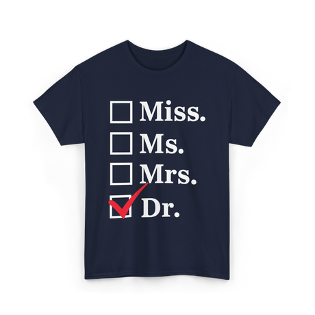 Dr Checkbox Doctor Female T-Shirt - Navy