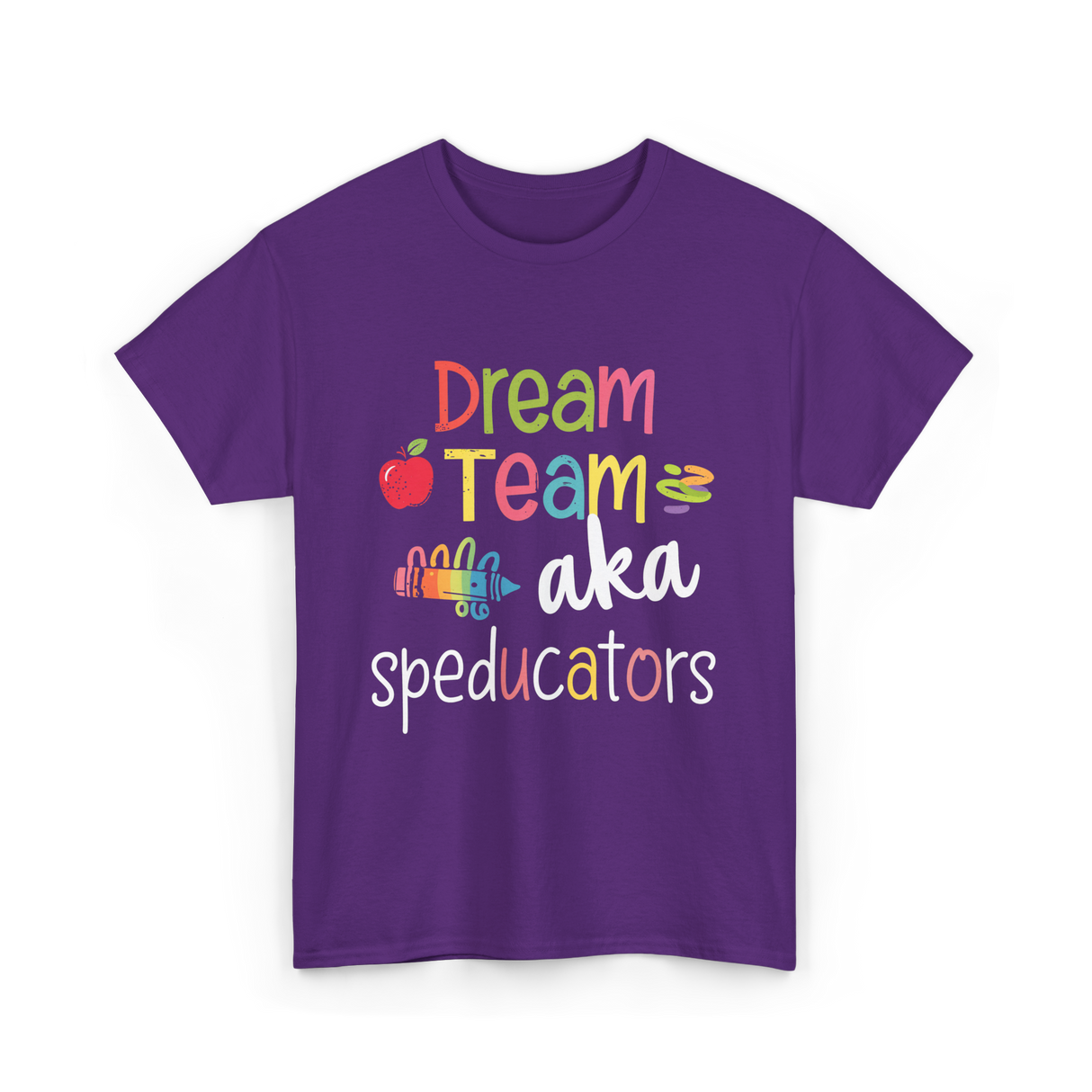 Dream Team Speducators Educators T-Shirt - Purple