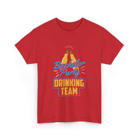 Drinking Team Party T-Shirt - Red