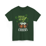 Drinks Well With Others Irish T-Shirt - Forest Green