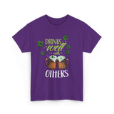 Drinks Well With Others Irish T-Shirt - Purple