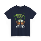 Drinks Well With Others Irish T-Shirt - Navy