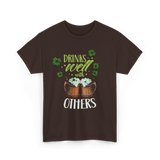 Drinks Well With Others Irish T-Shirt - Dark Chocolate