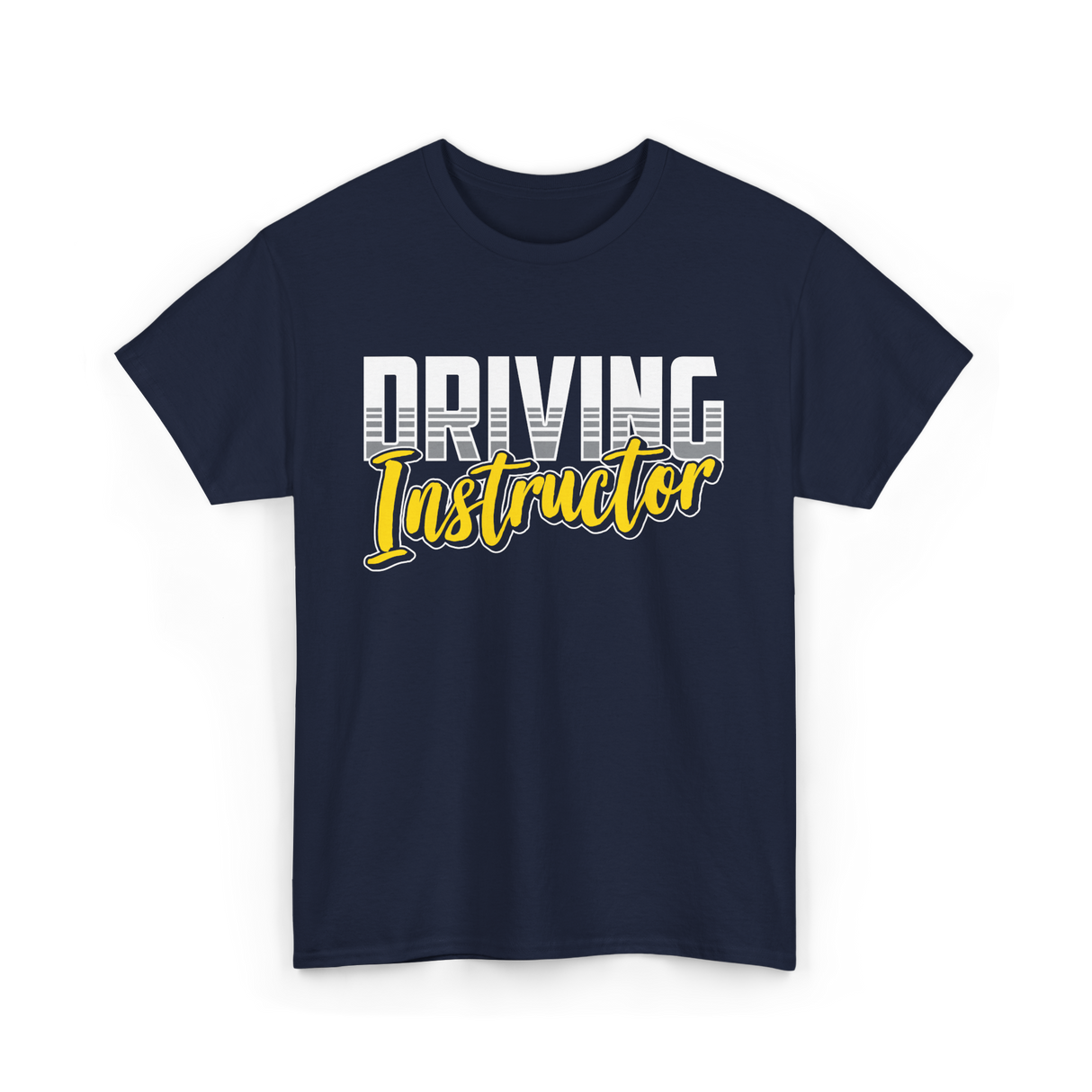 Driving Instructor Driving Teacher T-Shirt - Navy