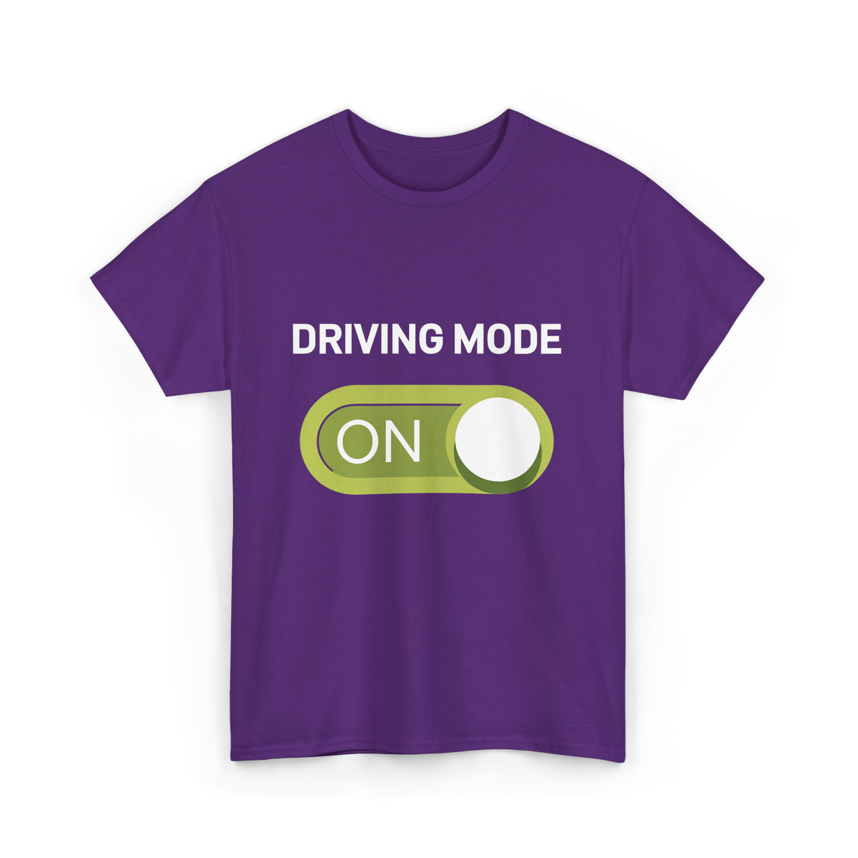 Driving Mode On Driving Mode T-Shirt - Purple