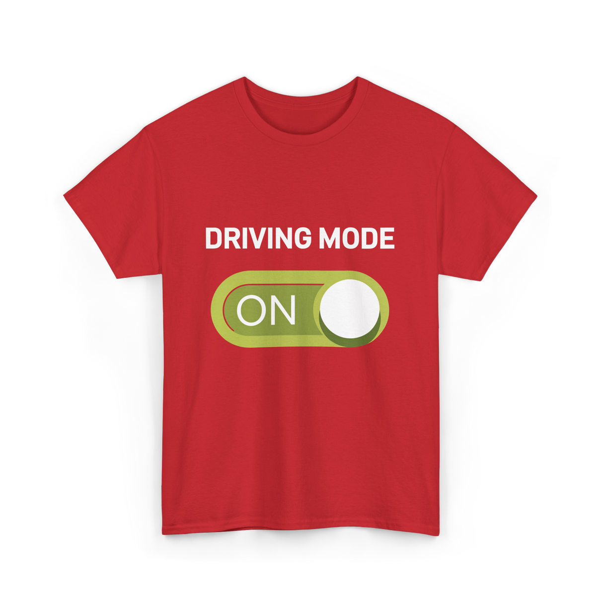 Driving Mode On Driving Mode T-Shirt - Red