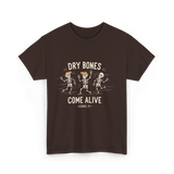 Dry Bones Come Alive Skeleton T-Shirt - Dark Chocolate