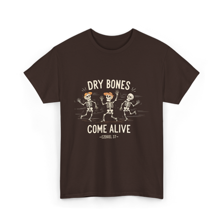 Dry Bones Come Alive Skeleton T-Shirt - Dark Chocolate