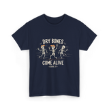 Dry Bones Come Alive Skeleton T-Shirt - Navy