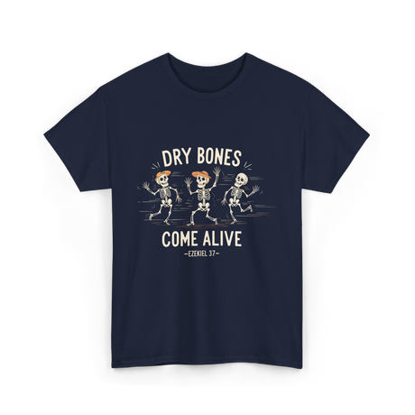 Dry Bones Come Alive Skeleton T-Shirt - Navy