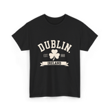 Dublin Ireland Est 988 Clover T-Shirt - Black