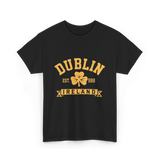 Dublin Ireland Est 988 Clover T-Shirt - Black