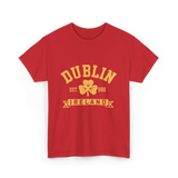 Dublin Ireland Est 988 Clover T-Shirt - Red