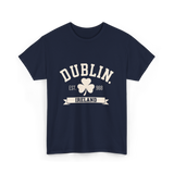 Dublin Ireland Est 988 Clover T-Shirt - Navy