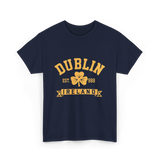 Dublin Ireland Est 988 Clover T-Shirt - Navy