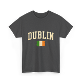 Dublin Ireland Irish Flag T-Shirt - Dark Heather