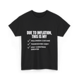 Due to Inflation Holiday Celebration T-Shirt - Black