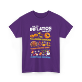 Due to Inflation Holiday Costume T-Shirt - Purple