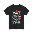 Due to Inflation Ugly Christmas Sweater T-Shirt - Black