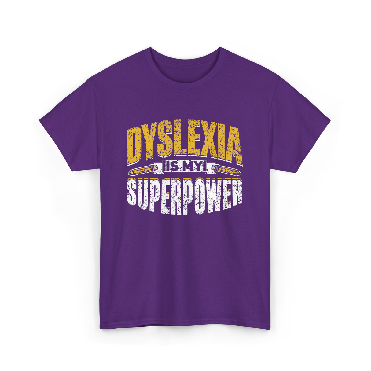 Dyslexia Is My Superpower Dyslexic Awareness T-Shirt - Purple