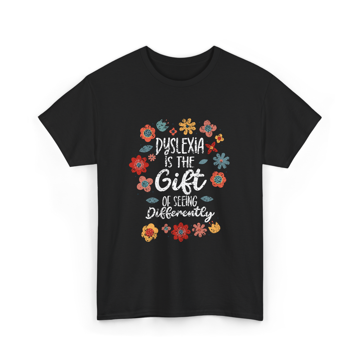 Dyslexia Is The Gift Dyslexia T-Shirt - Black