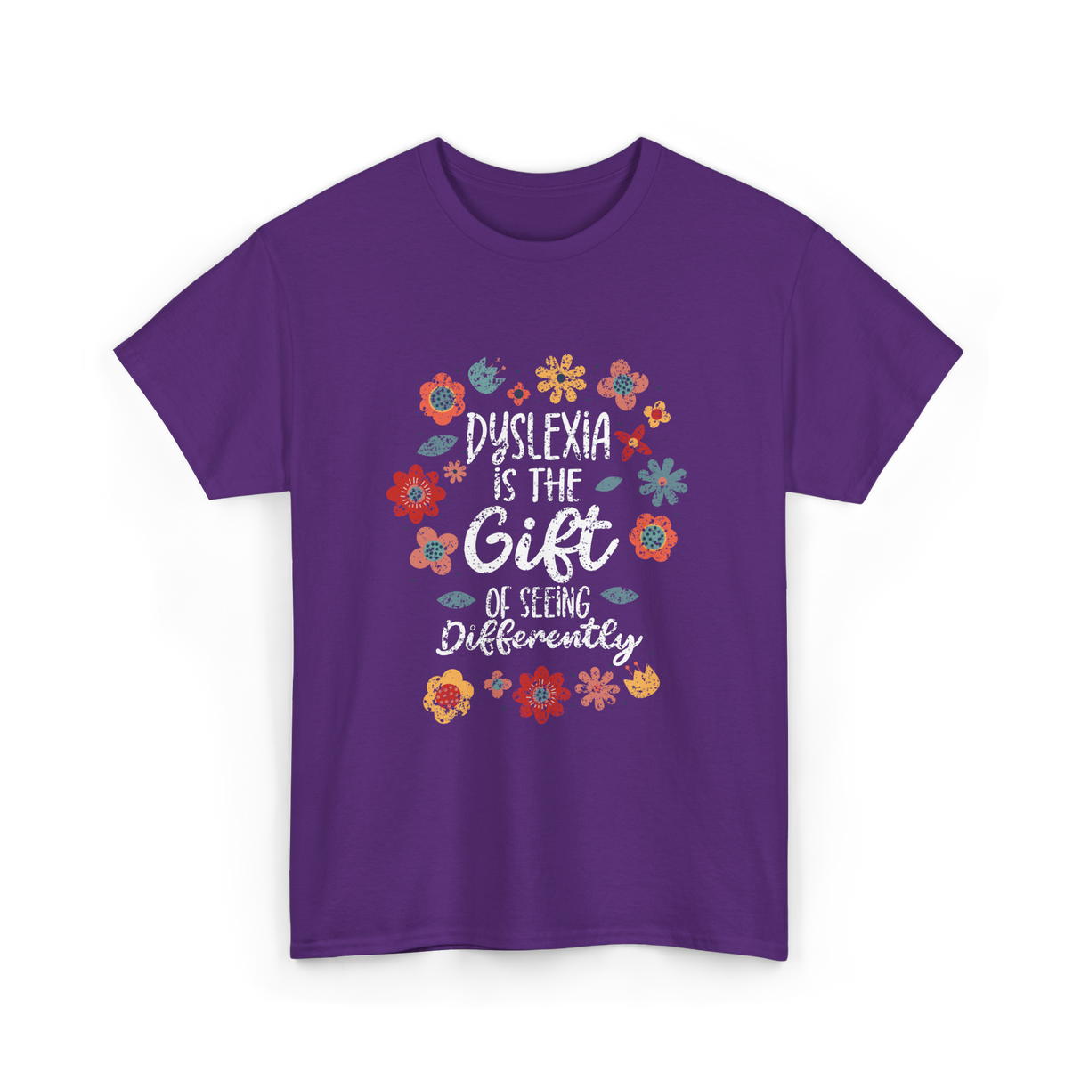 Dyslexia Is The Gift Dyslexia T-Shirt - Purple