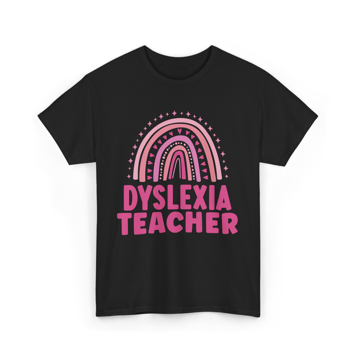 Dyslexia Teacher Awareness Teacher T-Shirt - Black