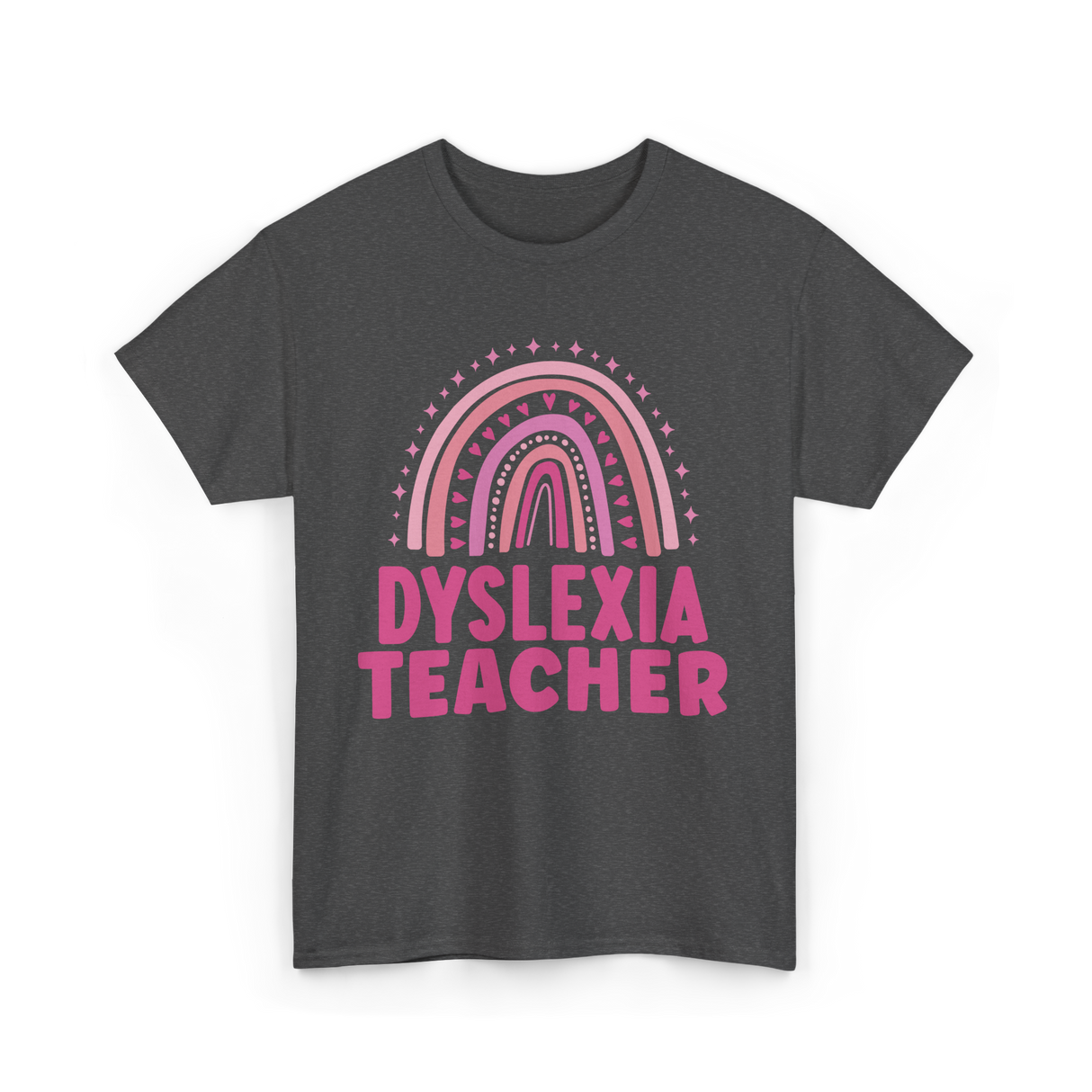 Dyslexia Teacher Awareness Teacher T-Shirt - Dark Heather