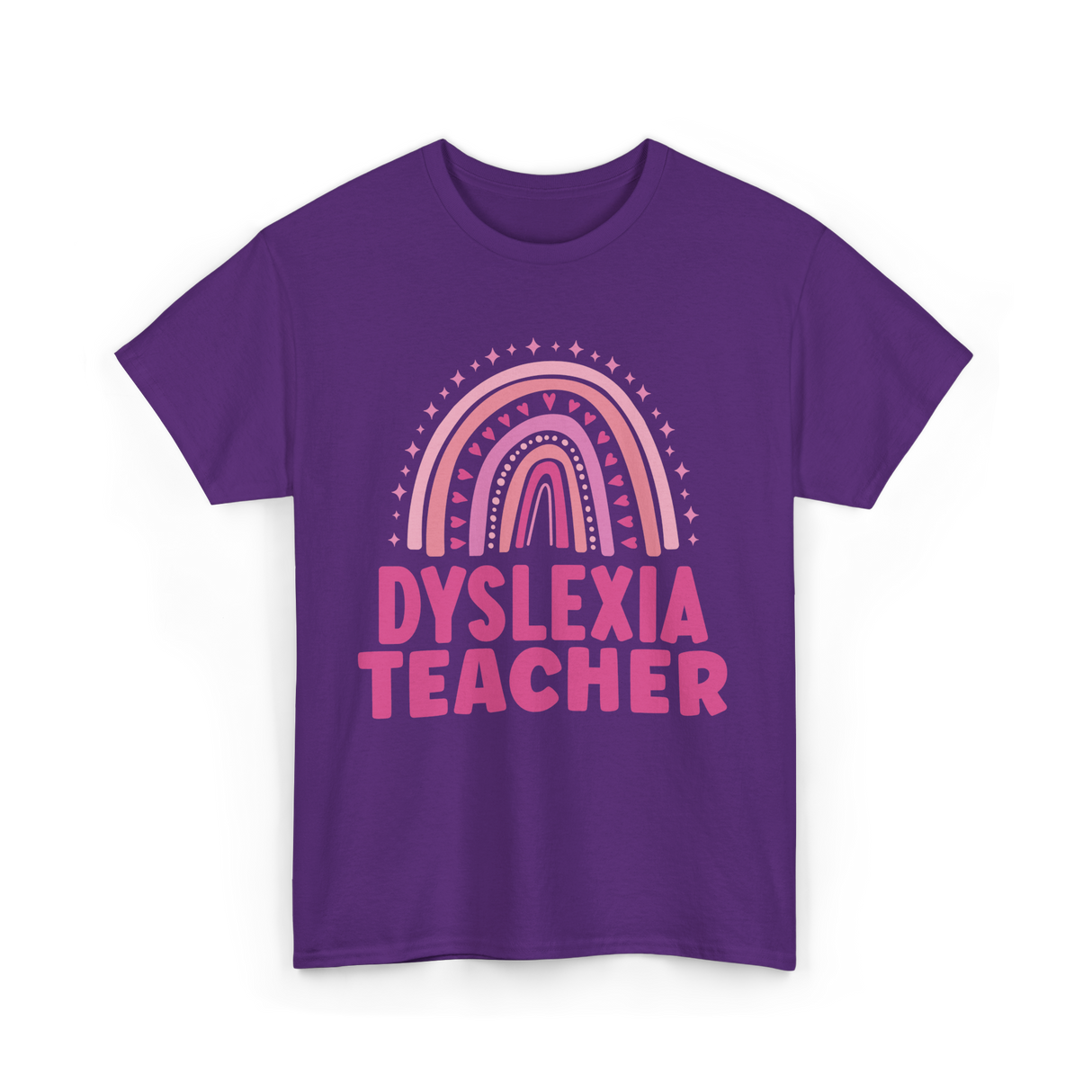 Dyslexia Teacher Awareness Teacher T-Shirt - Purple