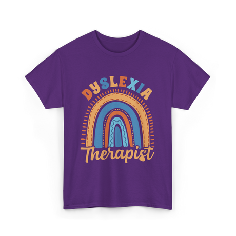 Dyslexia Therapist Awareness T-Shirt - Purple