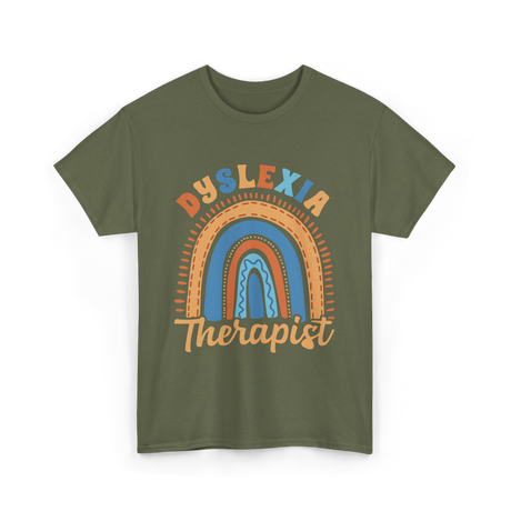 Dyslexia Therapist Awareness T-Shirt - Military Green