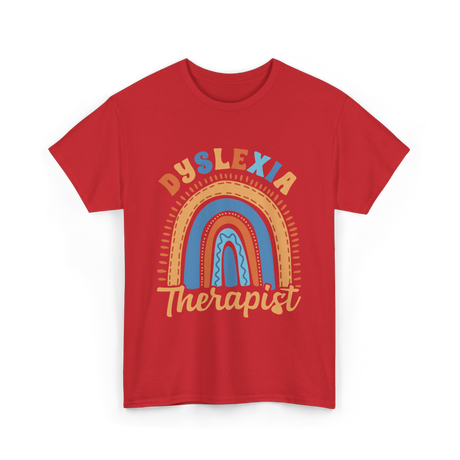 Dyslexia Therapist Awareness T-Shirt - Red