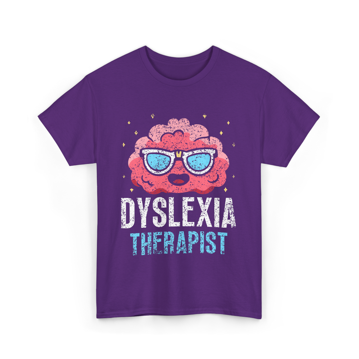 Dyslexia Therapist Dyslexia Awareness T-Shirt - Purple