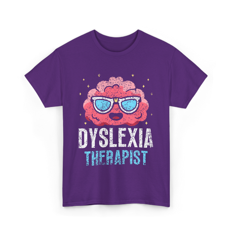 Dyslexia Therapist Dyslexia Awareness T-Shirt - Purple