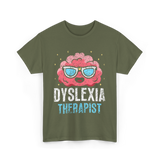 Dyslexia Therapist Dyslexia Awareness T-Shirt - Military Green